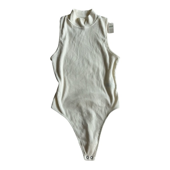 NWT Aerie Sleeveless Mock Neck Bodysuit Muslim - Picture 4 of 6